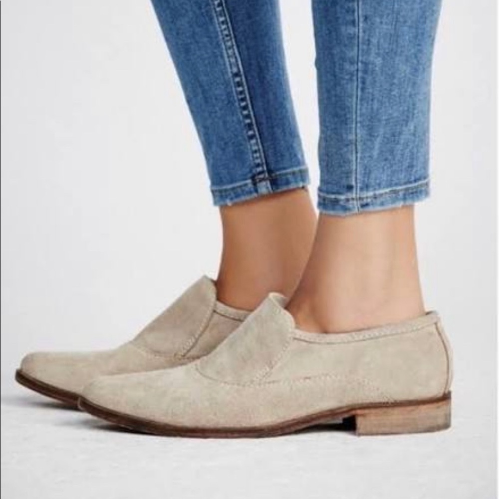 Free People Brady Slip On Loafer Taupe